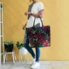 Alışveriş Çantaları Kelebek Kadınlar İçin Büyük Tote Çanta Yeniden Kullanılabilir Renkli Plaj Çanta Su Geçirmez Seyahat Market