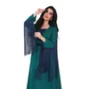 Ethnic Clothing Middle Eastern Diamond Tassel Robe Abaya Dress Dubai Arabian Women& Muslim Party Gown Caftan Marocain Femme