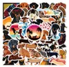 50Pcs Cartoon Dachshund Dog Animals Cute Graffiti Stickers For Water Bottle Notebook Phone Case Kawaii Diy Kids Toys Laptop Luggag9191129