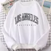 Men Oversized Sweatshirts Vintage Embroidered Los Angele Hoodies Harajuku Korean style Loose Y2K Streetwear Clothes 240112