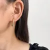 Brincos de garanhão moda doce para mulheres com temperamento simples gotas de água mosquito incenso placa clipe de orelha presente atacado