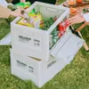 Outdoor-Camping-Aufbewahrungsbox, tragbare Picknick-Klappbox mit großer Kapazität, organisieren Sie Ihr Heimauto mit dieser faltbaren, feuchten Box 240112