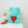 Valentijnsdag geschenk Rose Bear handgemaakte DIY materiaal Pack Rose Petal Bear schimmel bruiloft decoratie