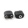 Computer Kabels Connectoren S 5 Stuks 3.5Mm Stereo 3.5 Jack Socket Female Naar 2 Av Rca Plug Mannelijke O Uitbreiding Adapter Adapter Vergulde Dr Otlnd