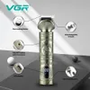 VGR Grooming Kit Hair Trimmer 6 i 1 Hair Clipper Nos Trimmer Shaver Body Trimmer Professional Rechargeble Metal Vintage V-106 240112