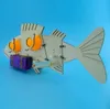 Hölzernes STEM-Spielzeug-Puzzle, elektrischer schwimmender Fisch, DIY-Kit, Zusammenbauen von Technologie, pädagogisches wissenschaftliches Experiment, technisches Modell 240112