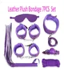 Collier fouet bouche balle gag sexe jeux pour adultes bondage ensemble cuir peluche quatre couleurs jouets érotiques jouets sexuels adultes pour femmes sex shop7799449