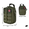 Pacchetti di pronto soccorso Kit di pronto soccorso medico tattico esterno Ifak Utility Pouch Borsa di emergenza per gilet Trattamento cintura Marsupio Emt Mti Dhoh0