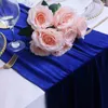 Ru114a casamento decoração de natal verde escuro borgonha branco champanhe marfim azul real vermelho empoeirado rosa veludo corredor de mesa 240112