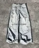 Jeans para hombres Y2K Pantalones americanos Estrella Hot Diamond Bordado Super High Cintura Hombres Retro Harajuku Flojo Recto Pierna Ancha Pantsephemeralew