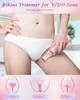 INBUTY 2 in 1 Bikini Trimmer Pubic Hair Grooming Women Clipper Electric Shaver Lady Razors Painless Epilator USB Waterproof 240112