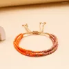 Pulsera de cuentas coloridas bohemias para mujer, pulsera hecha a mano multicapa con cuentas, joyería de playa para niñas, regalos de viaje