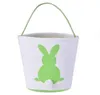 Easter Bunny Basket Rabbit Tail Ears Barrel Bags Kids Candy Baskets Party Festival Candies Easter Eggs Storage Totes Bunny Handbags BJ