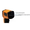 أدوات درجة الحرارة بالجملة غير التلامس أدوات درجة حرارة الحرارة الرقمية للليزر الرقمية -50-400 ﾰ C Pyrometer IR Point DHOK7