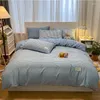 Bedding Sets Professional Checkered Retro Grid Comforter Cotton Set Jacquard King Linen Bed Duvet Cover Size