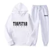 designer trapstar survêtement gris pull à capuche costume de sport survêtement pull survêtement jogger lettre à capuche survêtement pantalon trapstar shooter survêtement