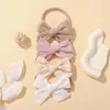 Haarschmuck 4 Teile/satz Baby Stirnband Nylon Säuglinge Kleinkinder Elastische Band Geborenes Mädchen Prinzessin Bowknot Nette Großhandel