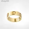 New Love Ring Luxury Jewelry Gold Rings for Women Titanium Steel Alloy Gold-plated Process Fashion Accessories Never Fade Not Allergic M5ZU