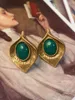 Stud Earrings Timeless Wonder Retro Geo Stone For Women Designer Jewelry Gothic Gift Sweet Korean Trendy Top Rare Medieval 2232