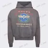 Heren Hoodies Sweatshirts 23FW Zware Stof Vintage Gewassen Koffie Ash Hoodie Met Capuchon Heren Dames 1 1 Oversized Klassieke Print Truien Sweatshirts T240113