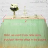 100cm Tulle Table Skirt Wonderland Tutu Skirting Wedding Birthday Baby Shower Home Banquet Party Decoration y240112