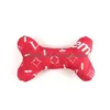 Juguetes para perros Masticables Juguetes para perros Masticables Diseñador Moda Colección Hound Único Squeaky P Bone Pasión para accesorios Cachorros Perros pequeños Par Dhziu