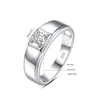 04ct 3mm DF Kleur Ringen Voor Mannen 100% 925 Sterling Zilver Gecertificeerde Bruiloft Verlovingssieraden Diamant Test Pass Gift 240112