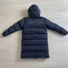 Doudoune longue Trapstar originale britannique pour hommes, veste brodée épaisse et amovible de qualité supérieure