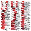 50pcs Zestaw wabiki twardą przynętę Mini Minnows Floating Swing Crankbait Crazy Wobblers Artificial Bionic Crank przynęty 240113