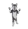 Novo lobo fursuit cão raposa trajes da mascote natal fantasia vestido de festa dos desenhos animados personagem terno adultos tamanho carnaval páscoa publicidade