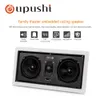 Hoparlörler Oupushi Tavan Hoparlör En İyi Stereo Ses Müzik Oyuncusu Ev Surround Sound System 2way Taşınabilir Hoparlörler Kablosuz Amp ile