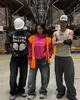 Mens Hoodies Sweatshirt Kırık Gezegen Puf Baskı Kadınları En İyi Satıyor Büyük Boy Hoodie Street Giyim Pamuk Goth Sweatshirt Çiftler Y2K Giysileri T240113
