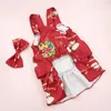 Vêtements pour chiens Robe pour animaux de compagnie respirante légère Vêtements de Noël adorables chauds avec motif de Noël pour chiens chats chatons