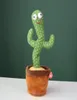 Version batterie Danse parlant chantant fête jouet fournitures cactus peluche électronique avec chanson en pot jouets d'éducation précoce F5209183