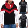 Herenhoodies Blouse met trekkoord Ronde hals Casual kleur Splice Lange mouwen Tops Outfits Oversized grafische bovenkleding