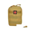 Paquets de premiers secours Sacs Emt de premiers secours Tactique Ifak Pochette médicale Molle Utilitaire militaire Med Urgence Edc Pochettes Survie en plein air K Dhm4G