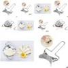 Altri utensili da cucina 50 Set 2 pezzi / set Pressa per pasta in acciaio inossidabile Stampo per gnocchi Maker Wraper Cutter Pie Gnocchi Pasticceria Drop Delivery Dhxm0