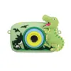 Tillbehör 3D Cartoon Digital Camera Dinosaur Animal Shark Unicorn 20MP Children Mini Cameras Toy Ta bilder och videor Spela spel