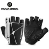 ROCKBROS Fahrradhandschuhe Halbfinger, stoßfest, atmungsaktiv, Rennrad-Handschuhe, Herren und Damen, Sport, verschleißfest, Fahrradausrüstung 240112