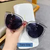 Sunglasses Fashion Cat Eye Woman Brand Designer Shades Retro Mirror Sun Glasses Female Clear Lens Vintage Gafas De Sol 2024