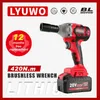 20V Electric Impact Wrench Borstless laddningsbart litiumjonbatteri som används för bildäcke Power Tools 240112