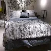 MS Softex Natural Rabbit Fur Blanket Patchwork Real Throw Factory OEM Pillows Soft 211227230f