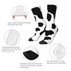 Men's Socks Aesthetic Cow Print Men Women Casual Black And White Novelty Spring Summer Autumn Winter Middle Tube Gifts