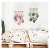 Macrame muur opknoping grote Boho muur decor handgemaakte blad tapijt kunst aan de muur voor kinderkamer slaapkamer woonkamer decoratie cadeau 240113