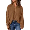 Swetery dla kobiet Kint Kint Long Rleeve 1/4 zip pullover turtleeck sweter damskie letnie topy top pakiet