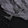 Broches estilo punk escuro esmalte pinos personalizados vintage gótico bat lapela emblemas horror halloween jóias presente para crianças amigos