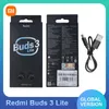 Наушники Новые Bluetooth-наушники Xiaomi Redmi Buds 3 Lite TWS-гарнитура IP54 Ture Беспроводные наушники Спортивные наушники с чехлом для зарядки