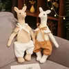 4045cm Cute Giraffe Alpaca Plush Toys Lovely Deer Alpacasso with Clothes Plushie Dolls Stuffed Animal Appease Toy for Baby 240113