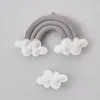 Babybed Rond Bumper Bar Wieg Cot Kamer Wolken Accessoires Voor Baby Baby Beddengoed Set Speelgoed Kinderen Wieg Hanger 240112