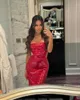 Casual Dresses Women Sexy Sequin Bodycon Maxi Dress Fashion Square Neck Backless Sleeveless 2024 Female Chic Party Evening Robes